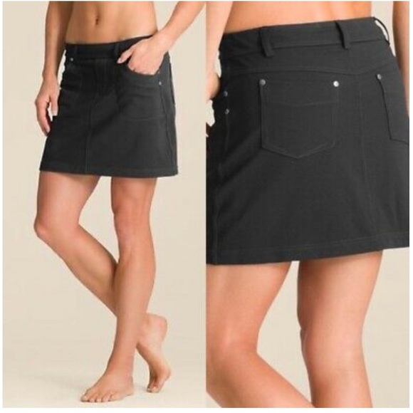 Athleta Pants - Athleta Bettona Black Stretch Pocket Tennis Golf Skort Skirt 581198 W-557 Sz XS